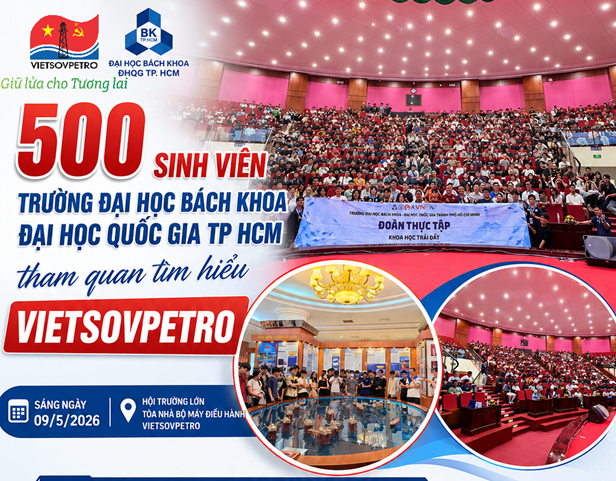 500 sinh viên Trường Đại học Bách khoa TP HCM tham quan kiến tập tại Vietsovpetro