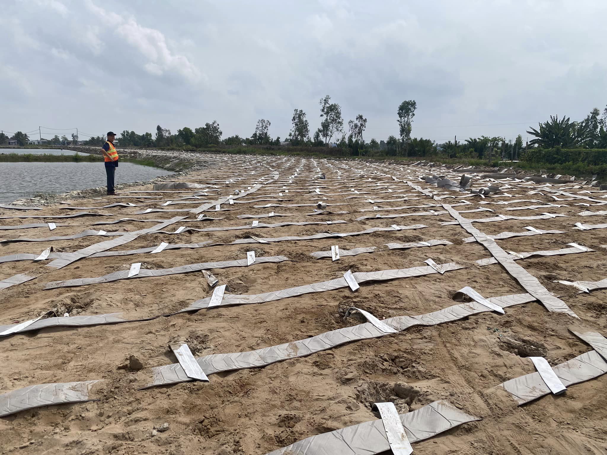 Khảo sát công nghệ bấc thấm công trình đường cao tốc Cà Mau - Hậu Giang- Cần Thơ do Cty HuDeCo